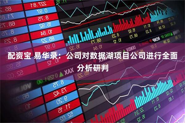 配资宝 易华录：公司对数据湖项目公司进行全面分析研判